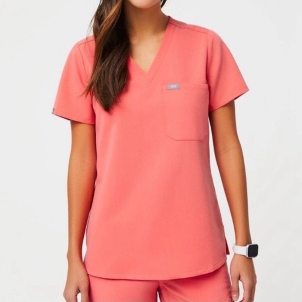 ***SET*** HOT CORAL XXS SCRUB SET Livingston Pant and Catarina Top